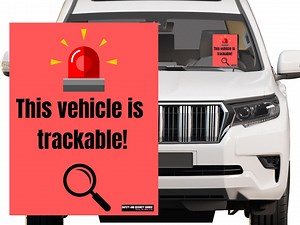 Panneau d'avertissement pour fenêtre de véhicule avec suivi - Téléchargement instantané - Etsy France