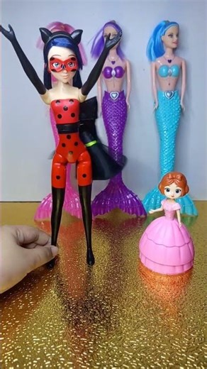 satisfying with unboxing miraculous ladybug and little princess
