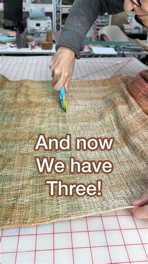 Precision cutting for perfect wraps #babywearing #technique