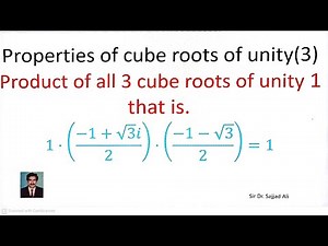 Property of cube roots of unity(3)
