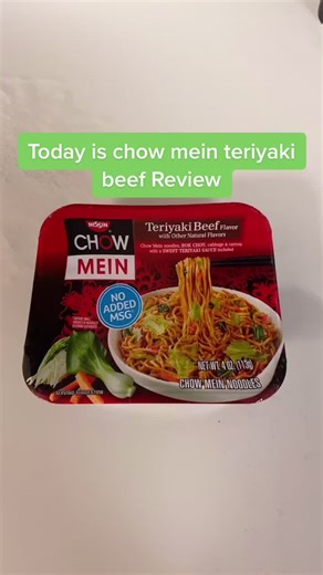 Delicious Teriyaki Beef Chow Mein by Nissin Review
