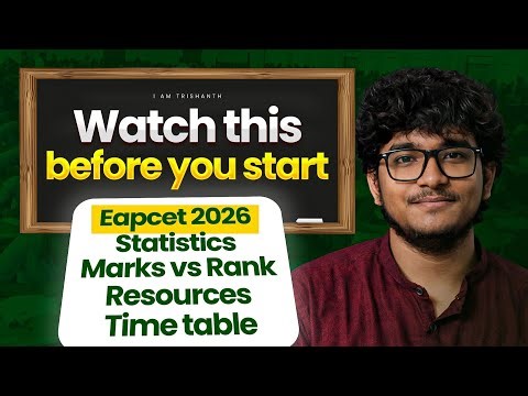 EAPCET 2026 | 5K Below Rank | A to Z Resources | Video by Trishanth