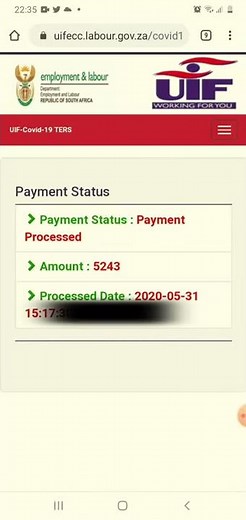 Step by step - How to check your UIF TERS payment status