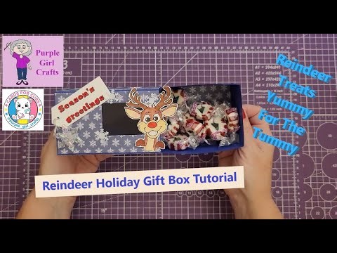 Holiday Reindeer Gift Box Tutorial
