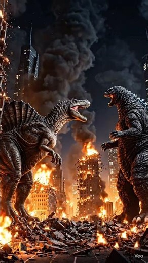 Dinosaur VS Godzilla | Ultimate Monster Battle 🔥🦖 #Godzilla #Dinosaur #MonsterBattle #EpicFight