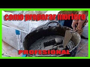 🔥Como hacer MORTERO🔥 para PIEDRA ARTIFICIAL