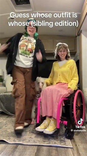 Guess Whose Outfit Is Whose! Sibling Clothes Swap (Cred. @stellalucile) #tiktok #siblings #funny