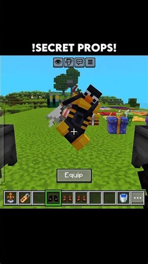 Minecraft New Secret PROPS! Part - 35 [ actions and stuff ] #shorts #bestedit