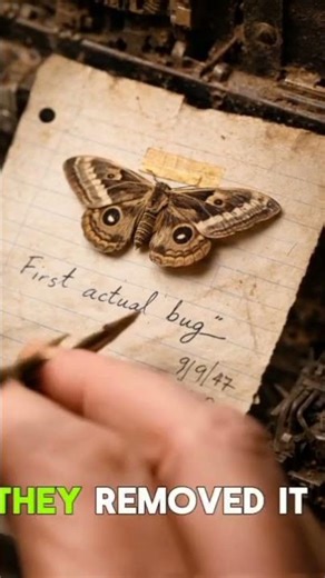 The First Computer Bug😟 #computer #computerhistory