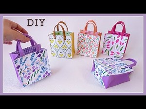 How to make a mini bag that looks like a paper bag/Free Pattern/ 🎁Gift Ideas/ Sewing Tutorial/Sub
