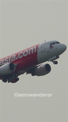 AIR ASIA A320-200 takeoff at Manila Airport #shorts #aviation #airasia #a320 #takeoff #manila