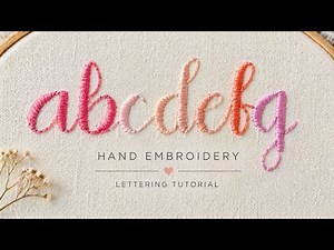 Hand embroidery small letter a-g satin stitch tutorial/hand embroidery alphabets / letter stitch