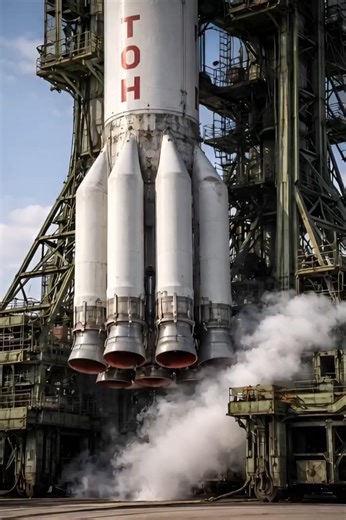 Proton-K Rocket Engine Fire - Soviet Phobos Program #phobos #moon #planet #mars #solarsystem