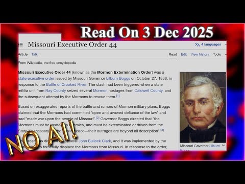 Missouri Executive Order 44 (No AI) - 3 December 2025