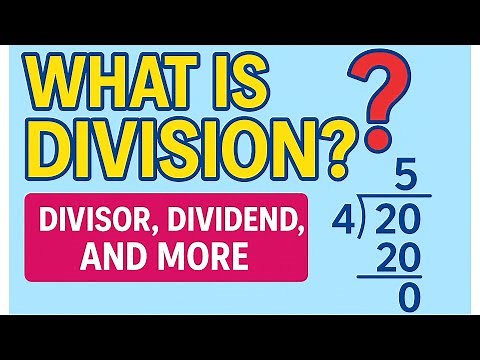 What is Division? | Divisor, Dividend and more for kids! | Math | StudyStream Squad |