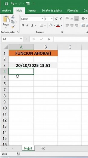 📅 How to Use the NOW Function in Excel (Automatic Date and Time) #excel #shorts