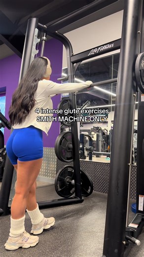 Smith machine glute workout > > #gluteworkout #smithmachine #fyp #GymTok #gymgirl