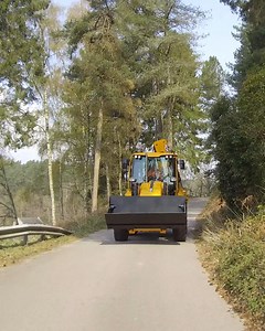 Take it for a spin. A #JCB 3CX backhoe loader roading. Discover more: bit.ly/3Slqzic. | JCB