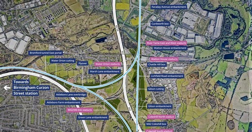 First HS2 Delta Junction viaduct section unveiled