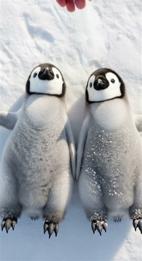 Like the video if you love fluffy penguins ❤️ Watch these baby penguins waddle