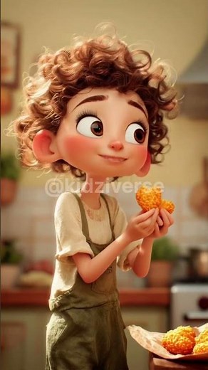 “Crunchy Snack ASMR 🍪 | Cute Animated Girl Eating”