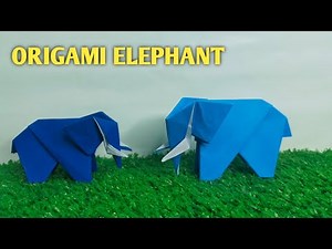 EASY ORIGAMI ELEPHANT/ How to make cool origami elephant