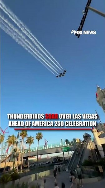 Thunderbirds SOAR over Las Vegas ahead of America 250 celebration #foxnews #news #shorts