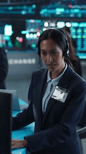 Vertical Screen: Asian Stock Exchange Investor Working on Desktop Computer, Day Trading Company Shares, Valuable Technology Investments, Communicating with Clients. Portrait of a Female Specialist