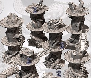 Orc Tree Platform – Modular Jungle Terrain for 28-32 Mm Wargaming, Rustic Wooden Battle Scenery, Easy Assembly - Etsy