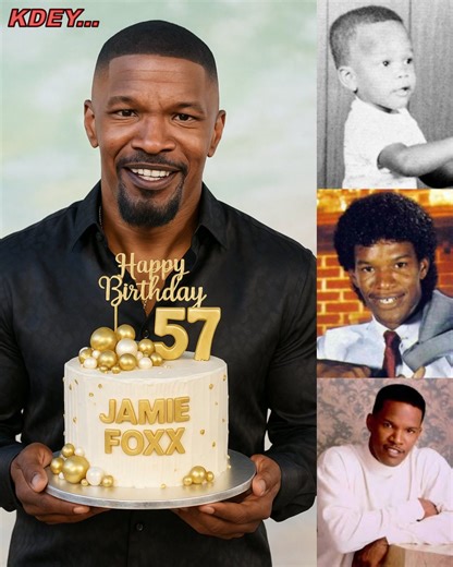 🎉 Happy 57th Birthday to Jamie Foxx! 🎂✨ Today we celebrate the multi-talented and unstoppable Jamie Foxx — a man whose brilliance has illuminated the worlds of music, film, comedy, and television for decades. From his Oscar-winning performance in *Ray* to his unforgettable roles in *Django Unchained*, *Collateral*, and *The Jamie Foxx Show*, he continues to prove that versatility and passion have no limits. 🎬🎤 At 57, Jamie stands as a true icon — resilient, creative, and full of life. His jo