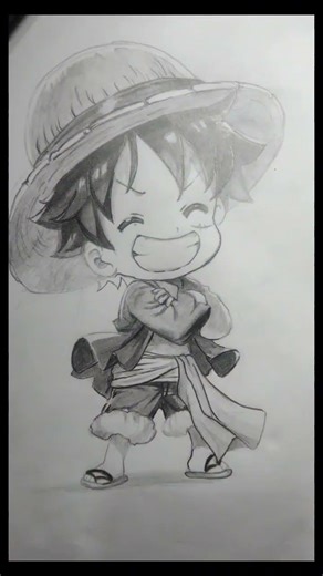 🥰 Cute Luffy Drawing | One Piece Anime Art #animedrawing #drawing #luffy #cuteluffy