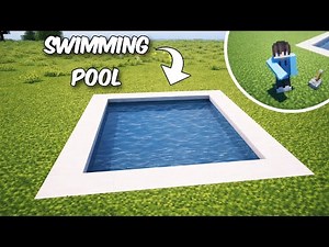 I ⛏️Built an Automatic Swimming Pool in Minecraft 😱 (Easy Redstone Tutorial) #minecraft
