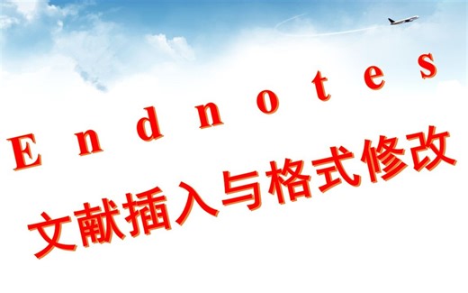endnotes(endnote)库建立及中英文文献格式修改与插入