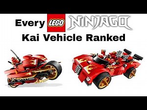 Every LEGO Ninjago Kai Vehicle Ranked
