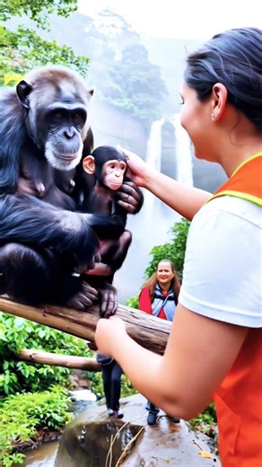 Can a Mother Chimpanzee Show This Much Trust to a Wildlife Primatologist? 🐒❤️🌿