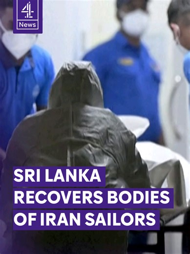 Sri Lankan authorities are recovering the bodies of Iranian sailors who were on board a ship hit by an American torpedo in the Indian Ocean. At least 80 were killed and more than 30 were rescued. Channel 4 News reporter Amelia Jenne was outside the naval base where some of the sailors were taken. It's believed around 180 people were on board when the ship was hit this morning. #SriLanka #Iran #US #C4News