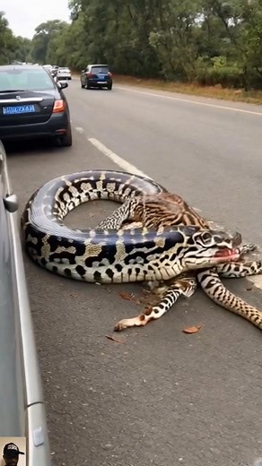 The African Python wrapped its gentle coils around the tiger, holding it firmly but surprisingly without harming it. #everyonehighlightsfollowers #fypシ゚ #fypシ゚viralシ #fypシviralシ2024 #adventure #snake #python #tiger Snake TV | Animalslovers