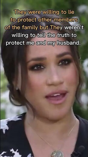 One of many Meghan's controversial statements on Oprah Interview. #meghanharry