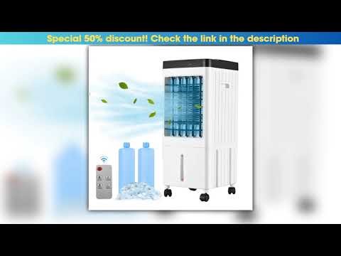 3 Speed with 7hrs Timer with Remote Control for Room Home Office Dorm Portable Air Conditioner Fan