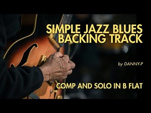 Simple Jazz Blues Backing Track in Bb Major