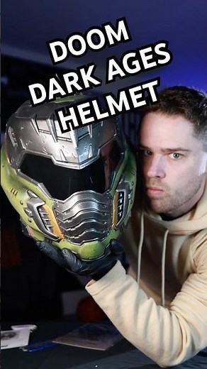 OFFICIAL DOOM THE DARK AGES HELMET #doom #unboxing #darkages #shorts