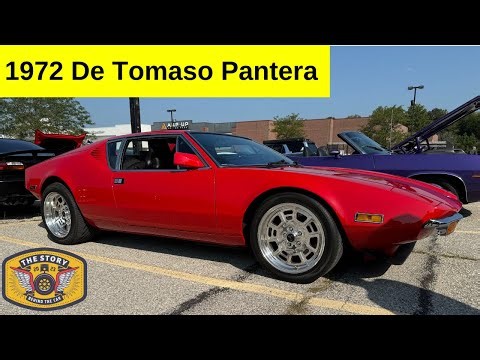 1972 DeTomaso Pantera in Red Paint & 351 Cleveland Ford Engine