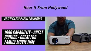 Watch Hear It From Hollywood! Artlii Enjoy 2 Mini Projector on Amazon Live