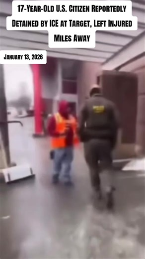 A 17-year-old American citizen, identified by family and advocates as Jonathan Aguilar Garcia, was reportedly detained by federal immigration enforcement agents at a Target store in Richfield, Minnesota, despite repeatedly stating he was a U.S. citizen. According to witness accounts, the teen was thrown to the ground, bled during the encounter, and was later released miles away at a Walmart, visibly shaken and crying. Witnesses say agents left without medical assistance. Videos and eyewitness ac