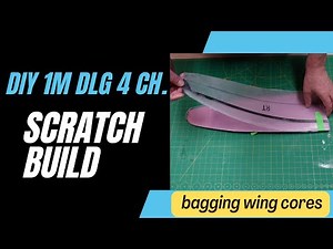 How to make a F3k DLG glider. Vacuum bag foam wing cores.