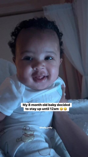 426K views · 44K reactions | Why is my baby up at 12am and lit 藍 #cutebaby #motherhood #mommylife #babyboy #8monthsold #boymom | Pelly Fam | Facebook