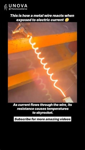 This Is What Electricity Does to a Metal Wire 😳⚡