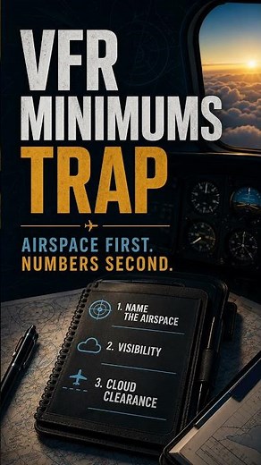VFR Weather Minimums: The Cloud-Clearance Trap