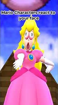 Mario Characters react to your face #shorts