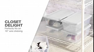 Sterilite 36-Pack 6 Quart Storage Box, Stackable Clear Plastic Bins with Snap-On Lids - Heavy-Duty Organizing Containers for Closet, Bathroom, and Office